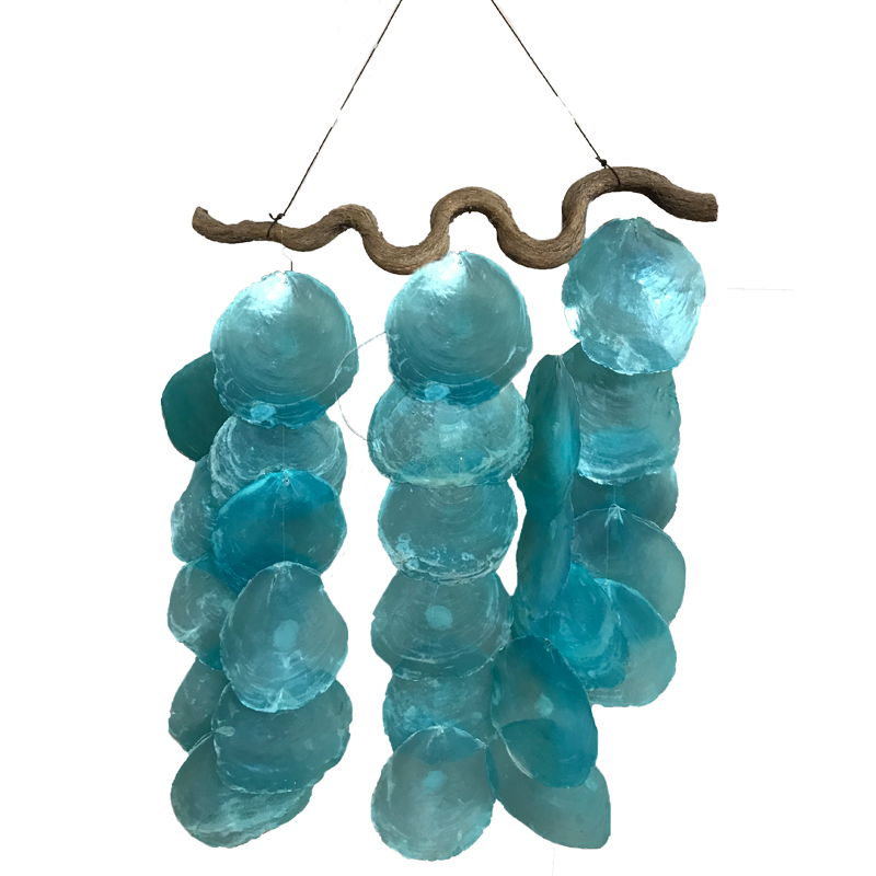 Turquoise Capiz Chime