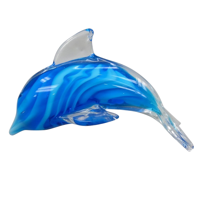 Glass Dolphin Figurine